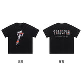 Trapstar short-sleeved T-shirt summer 2025 new letter print men and women casual loose round neck European and American trendy ins (19)