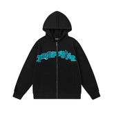 Trapstar autumn and winter casual sports suit hooded sweatshirt pants pullover simple letter drawstring top pants (49)