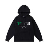 Trapstar autumn and winter casual sports suit hooded sweatshirt pants pullover simple letter drawstring top pants (14)