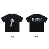 Trapstar short-sleeved T-shirt summer 2025 new letter print men and women casual loose round neck European and American trendy ins (17)
