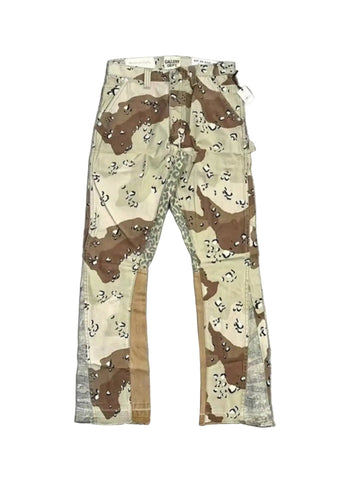 GALLERY DEPT DESERT CAMO CARPENTER FLARE PANTS LEOPARD PANEL