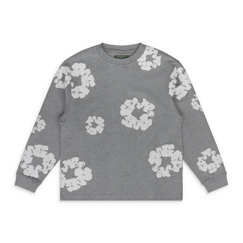 Denim Tears Grey Cotton Wreath LS T-Shirt