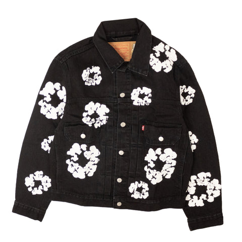 Denim Tears Black All Over Denim Type Jacket