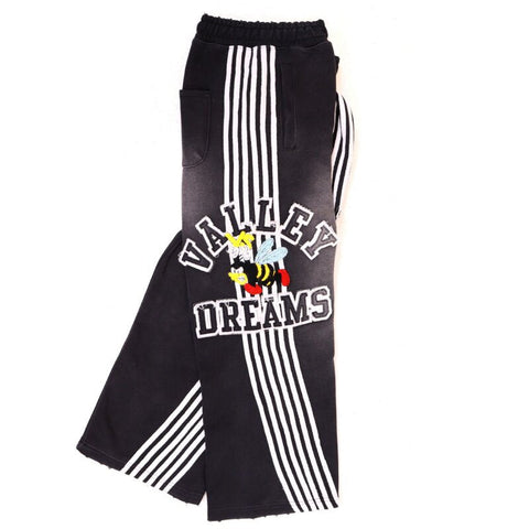 Vale Forever Vintage Bee Graphic Hoodie & Striped Sweatpants Set