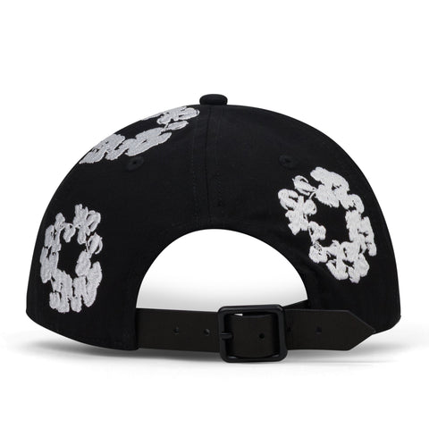 Denim Tears Black Cotton Wreath Fitted Cap