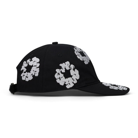 Denim Tears Black Cotton Wreath Fitted Cap