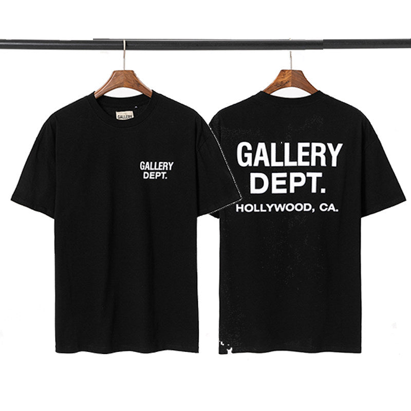 GALLERY DEPT HOLLYWOOD CA BLACK WHITE LOGO TEE