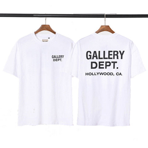 GALLERY DEPT HOLLYWOOD CA WHITE BLACK LOGO TEE