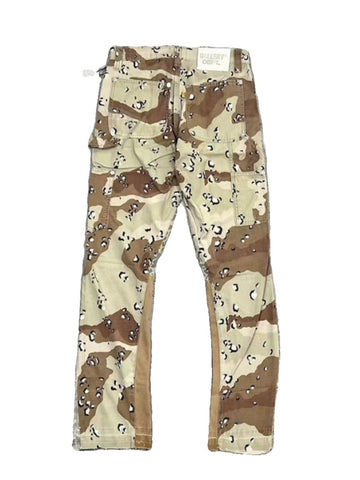 GALLERY DEPT DESERT CAMO CARPENTER FLARE PANTS LEOPARD PANEL