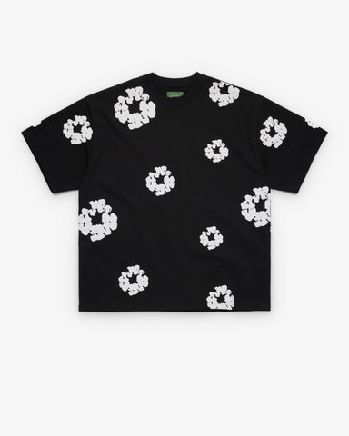 Denim Tears - Men's Cotton Wreath Tall Tee - (Black)