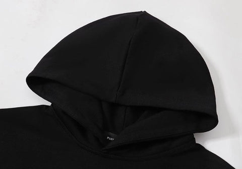 Denim Tears Orange Cotton Wreath Black Pullover Hoodie