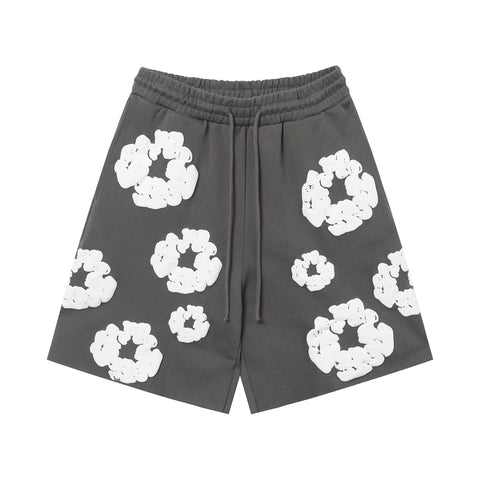 Denim Tears Cotton Wreath Dark Grey Unisex Sweat Shorts