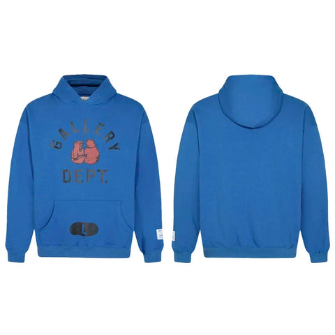 GALLERY DEPT BOXING GLOVES HOODIE BLUE