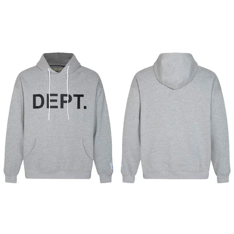GALLERY DEPT DEPT GOLD LOGO HOODIE BLACK