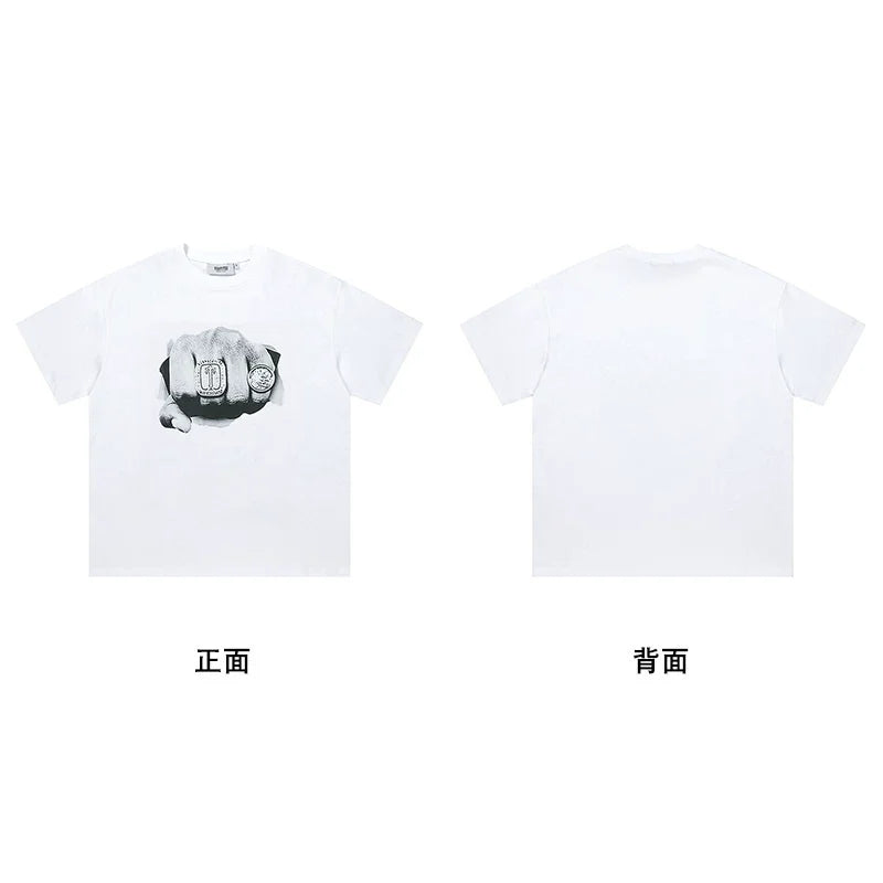 Trapstar short-sleeved T-shirt summer 2025 new letter print men and women casual loose round neck European and American trendy ins (42)