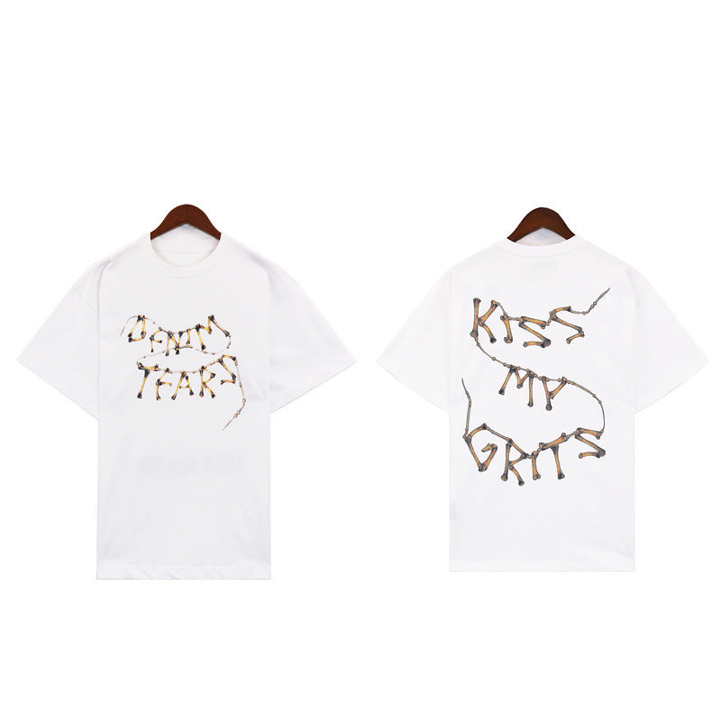 Denim Tears White Leopard Print Tee