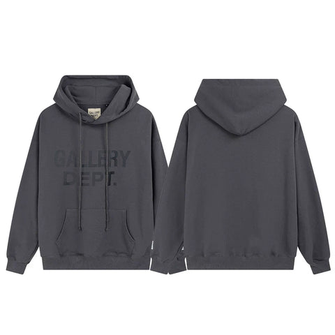 GALLERY DEPT FRONT LOGO HOODIE BLACK