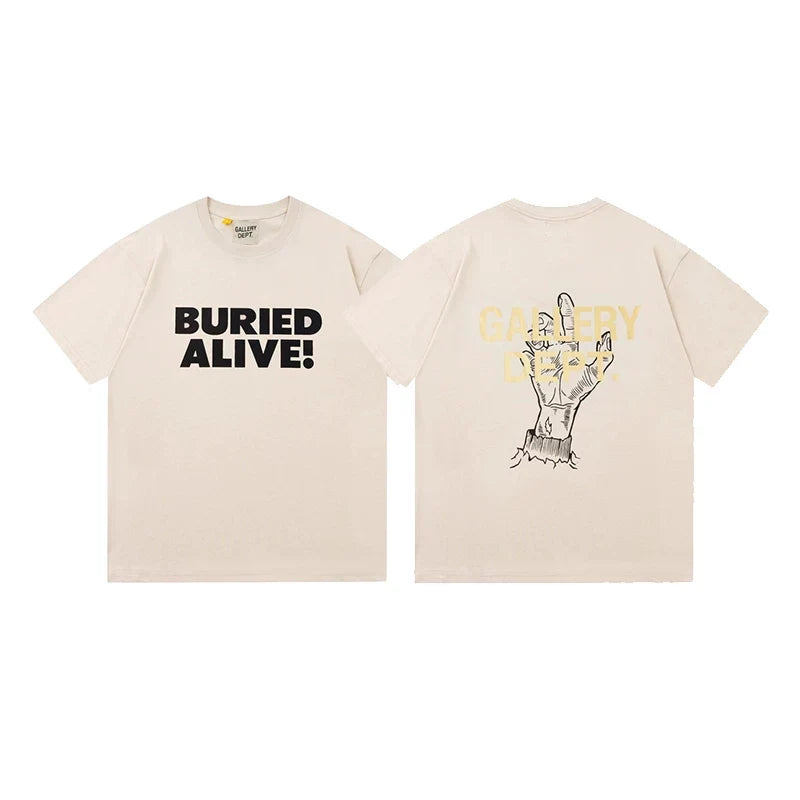 GALLERY DEPT BURIED ALIVE CREAM GRAPHIC TEE