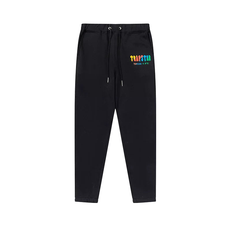 Trapstar niche trendy brand sweatshirt trousers sports leisure suit men and women couple autumn and winter plus velvet letter embroidery (1)
