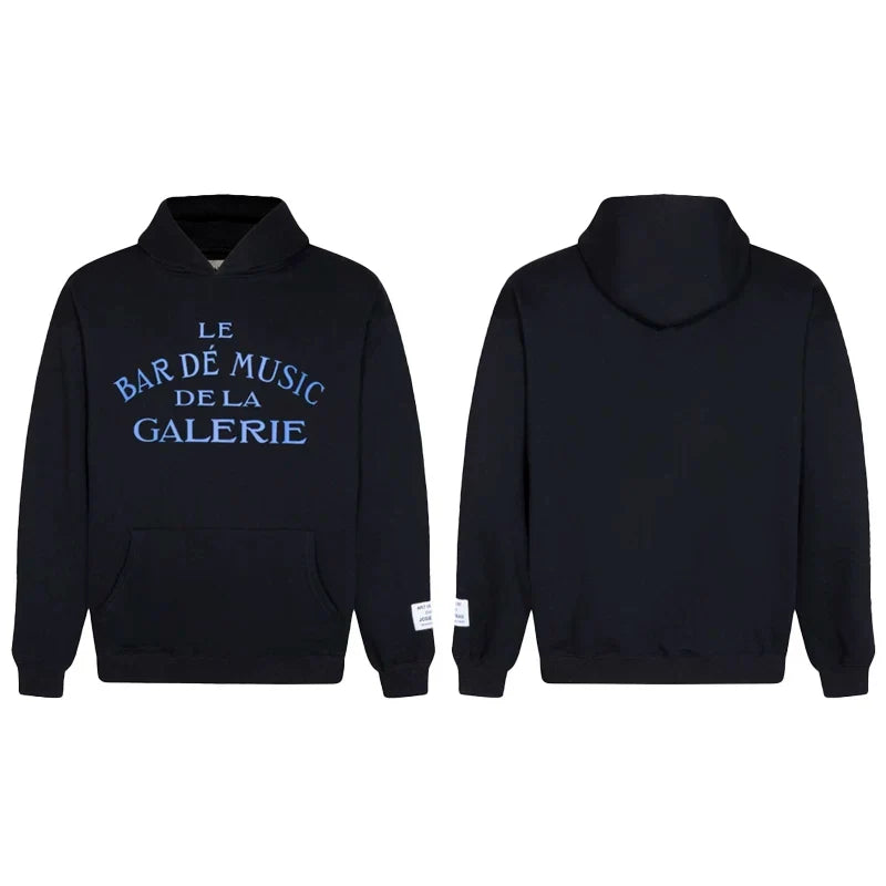 GALLERY DEPT LE BAR DE MUSIC HOODIE BLACK