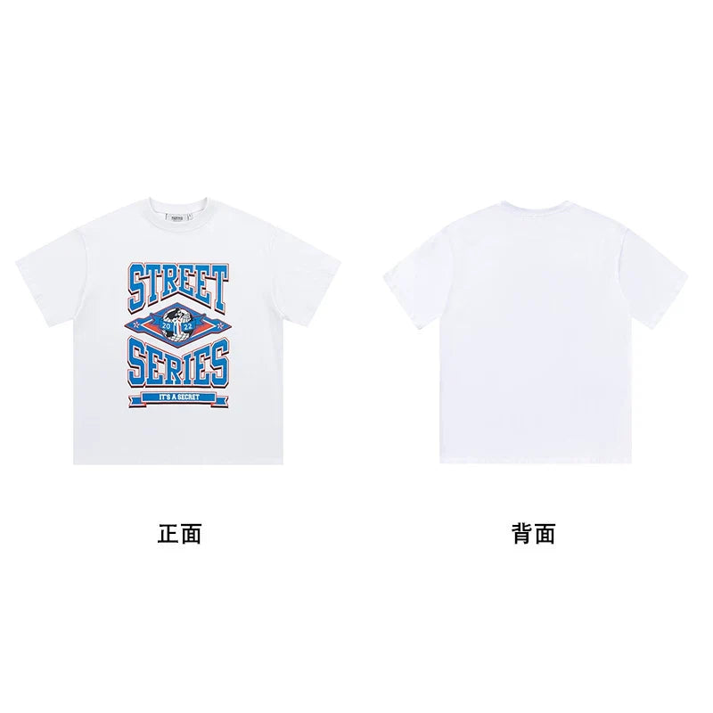 Trapstar short-sleeved T-shirt summer 2025 new letter print men and women casual loose round neck European and American trendy ins (26)