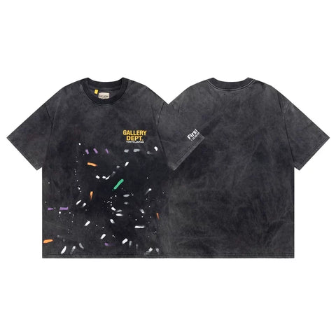 Gallery Dept Tokyo Japan Paint Splatter Vintage Washed Short Sleeve Tee