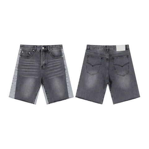 GALLERY DEPT GREY PANELED DENIM JORT SHORTS