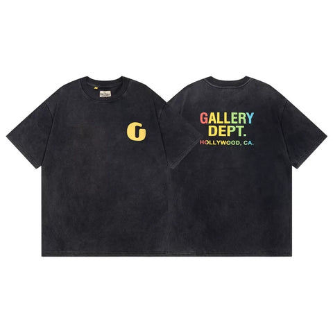 Gallery Dept Gradient Hollywood CA G Logo Vintage Washed Tee