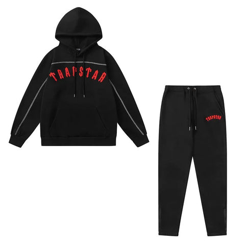 American tide trapstar blue gray tiger head gradient towel embroidered men's and female couple sweater trousers casual set (14)