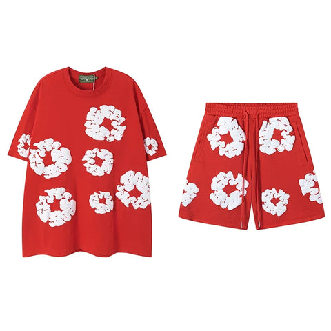 Denim Tears Red Cotton Wreath Matching Set