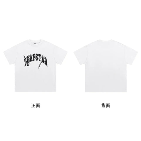 Trapstar short-sleeved T-shirt summer 2025 new letter print men and women casual loose round neck European and American trendy ins (32)