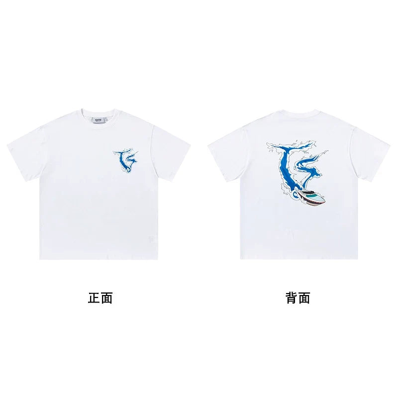 Trapstar short-sleeved T-shirt summer 2025 new letter print men and women casual loose round neck European and American trendy ins (25)