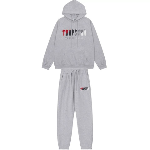 American tide trapstar blue gray tiger head gradient towel embroidered men's and female couple sweater trousers casual set (19)