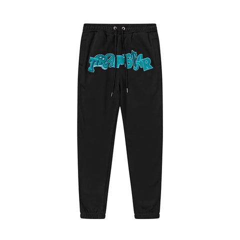 Trapstar autumn and winter casual sports suit hooded sweatshirt pants pullover simple letter drawstring top pants (49)