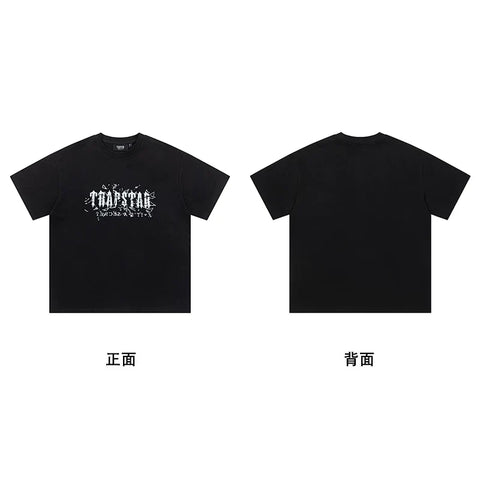 Trapstar short-sleeved T-shirt summer 2025 new letter print men and women casual loose round neck European and American trendy ins (33)