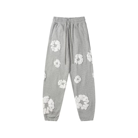 Denim Tears Kapok Foam Print Jogger Pants Heather Grey Streetwear Trousers