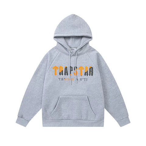 Trapstar niche trendy brand sweatshirt trousers sports leisure suit men and women couple autumn and winter plus velvet letter embroidery (12)