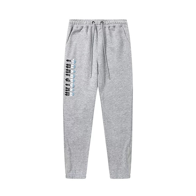 Trapstar autumn and winter casual sports suit hooded sweatshirt pants pullover simple letter drawstring top pants (53)