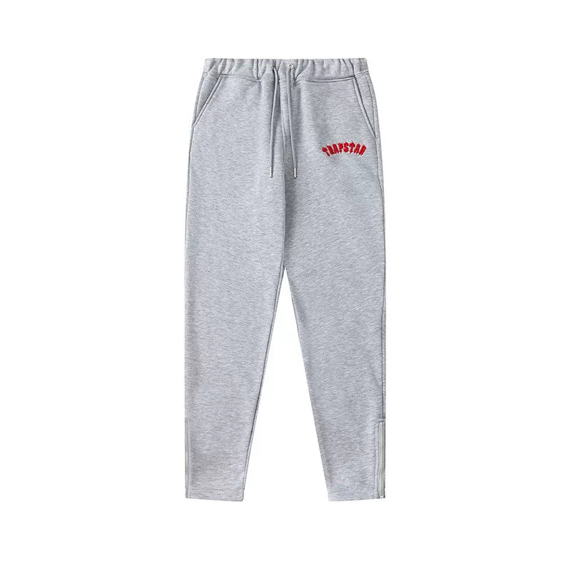 Trapstar autumn and winter casual sports suit hooded sweatshirt pants pullover simple letter drawstring top pants (35)