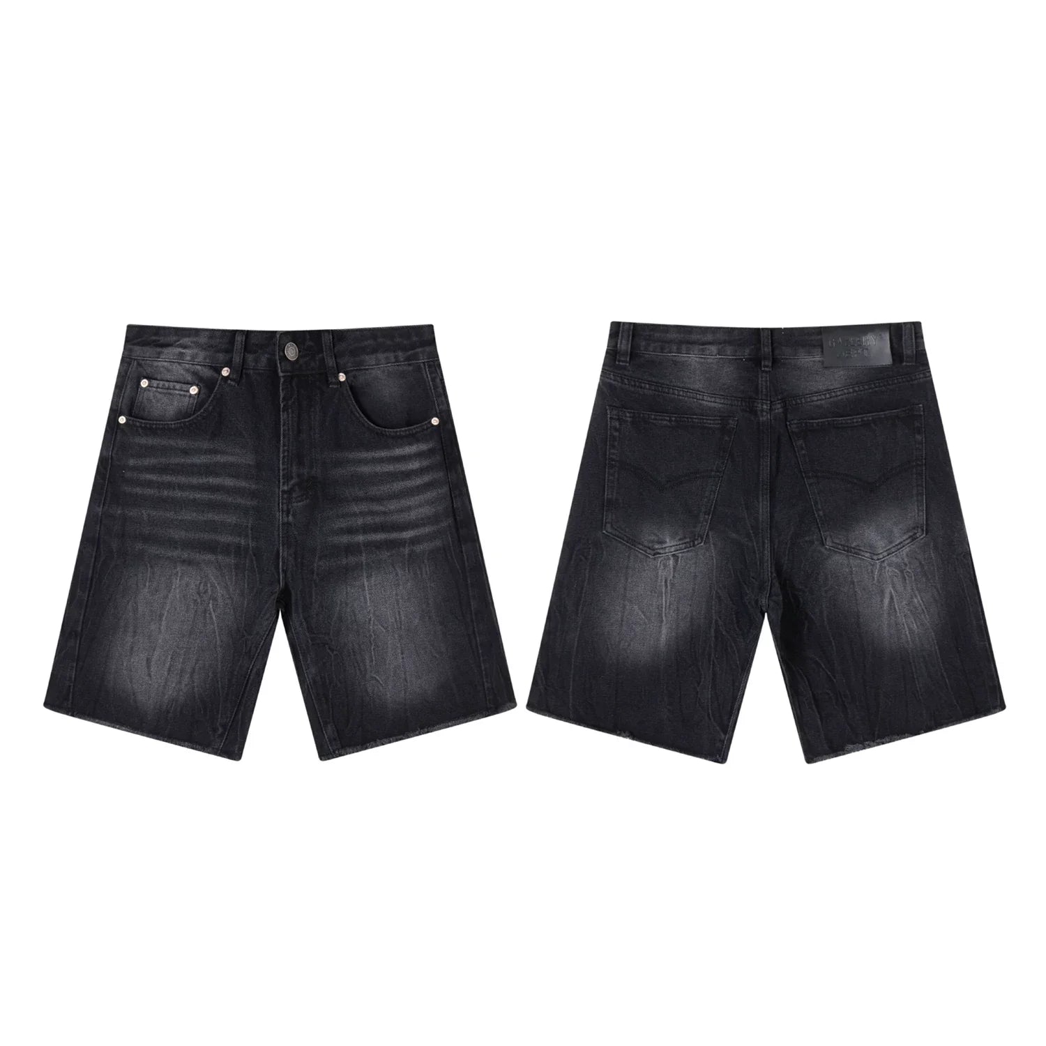 GALLERY DEPT WASHED BLACK DENIM JORT SHORTS