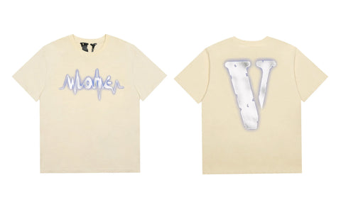 Vlone Pulse Wave Graphic T-Shirt - Off-White