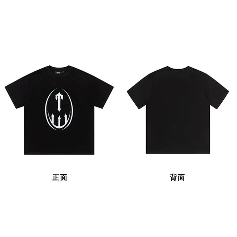 Trapstar short-sleeved T-shirt summer 2025 new letter print men and women casual loose round neck European and American trendy ins (22)