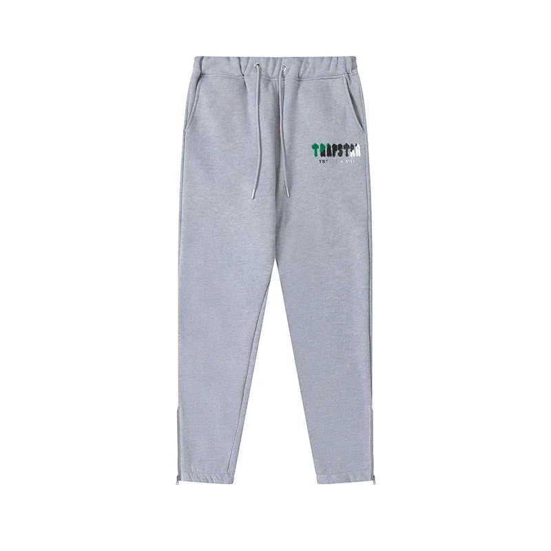Trapstar niche trendy brand sweatshirt trousers sports leisure suit men and women couple autumn and winter plus velvet letter embroidery (23)