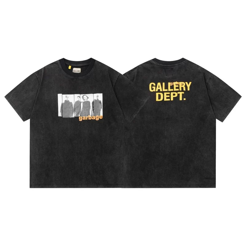 Gallery Dept Garbage Band Photo Vintage Washed Short Sleeve Tee