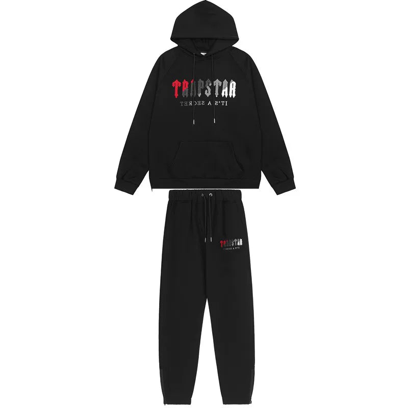 American tide trapstar blue gray tiger head gradient towel embroidered men's and female couple sweater trousers casual set (20)