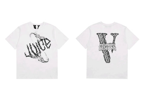 Vlone x Juice WRLD "Fighting Demons" Graphic T-Shirt - White