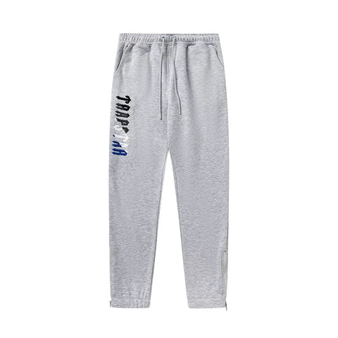 Trapstar autumn and winter casual sports suit hooded sweatshirt pants pullover simple letter drawstring top pants (3)