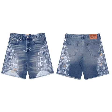 GALLERY DEPT PAINT SPLATTER DENIM JORT SHORTS