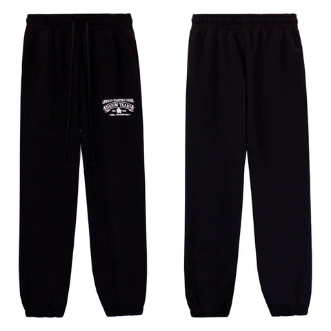 Denim Tears Black Mini Embroidery Drawstring Jogger Pants