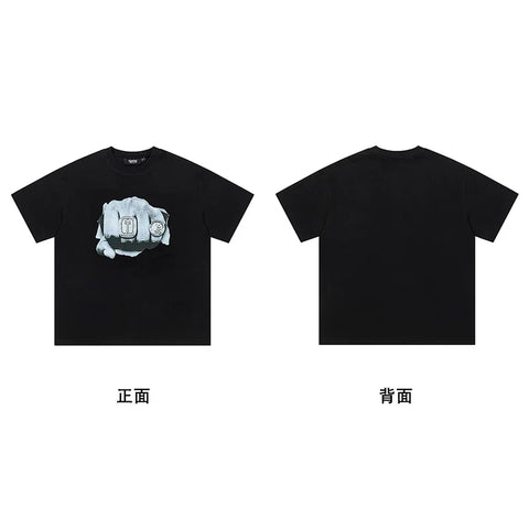Trapstar short-sleeved T-shirt summer 2025 new letter print men and women casual loose round neck European and American trendy ins (42)
